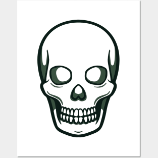 Skeleton head Posters and Art